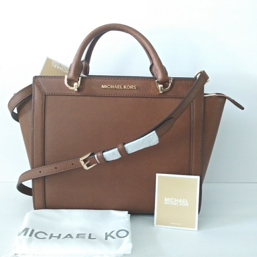 NWT MICHAEL KORS BRANDI LARGE SATCHEL BAG PURSE